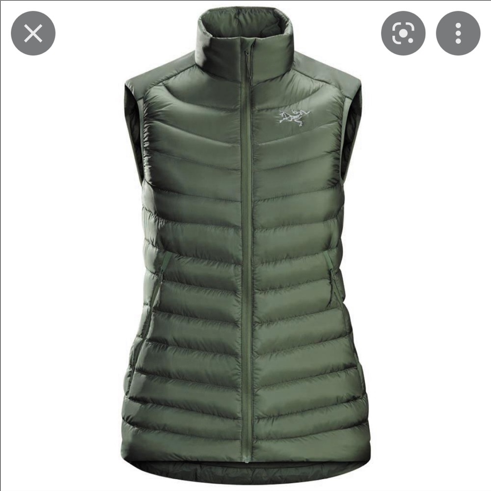 Arc'teryx Women's Olive Green Down Vest